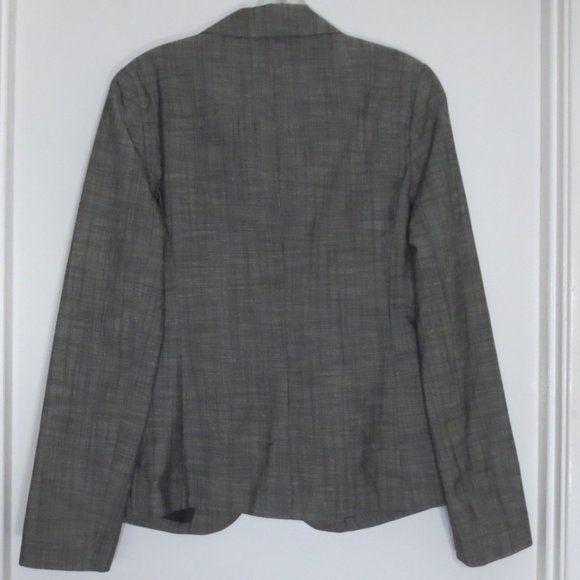Apt.9 Blazer Suit Jacket in Multi-tone Gray Cotton Blend Classic Tailored Size 6 - Picture 2 of 8